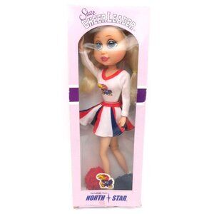 North Star Collegiate Cheerleading Doll Kansas University KU Jayhawks in Box